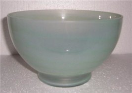 MARC AUREL IRIDESCENT GREEN GLASS SWIRL PUNCH BOWL SET - $64.89