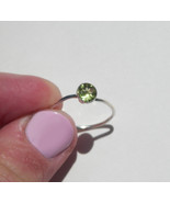 Small Peridot Ring Size 8 or Q, 925 Silver - $15.00