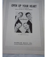 Vintage Open Up Your Heart Sheet Music Song by Lancers - €4,33 EUR