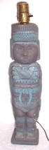 Maya Inca Aztec Indian Ceramic Statue Lamp 150/1000 - £458.62 GBP