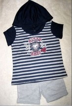 GIRLS 24 MONTHS - Athletic Works -  Kitty Kat HOODED TOP &amp; SHORTS  SET - $16.00