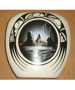 MESA CEDAR DESSERT STORM PILLOW VASE POTTERY BY JANET - $116.26 CAD