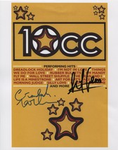 10cc Graham Gouldman + Lol Creme  SIGNED Photo + COA Lifetime Guarantee - £64.51 GBP
