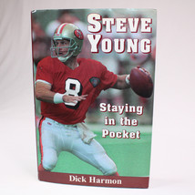 SIGNED Steve Young Staying In The Pocket By Dick Harmon Hardcover DJ Football - £34.45 GBP