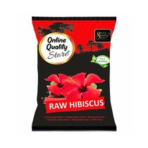100% Organic &amp; Natural Raw Hibiscus Flowers For Hair Care &amp; Skin Care 100gm Pack - £26.13 GBP