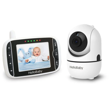 Baby Monitor with Remote Pan-Tilt-Zoom Camera, 3.2 Inch Video Baby Monitor HB65  - £60.62 GBP