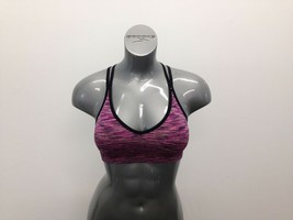 Hyba Sports Bra Women’s Size Small Purple Striped Polyester/Nylon Padded... - €6,83 EUR