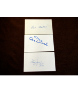 DICK BARTELL LARRY JANSEN AL DARK NY GIANTS SIGNED AUTO VINTAGE (3) INDE... - €34,38 EUR