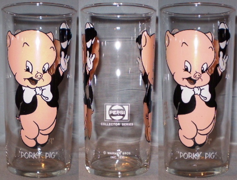 Primary image for Pepsi Collector Series Glass 1973 Porky Pig Federal LOS WL 16oz