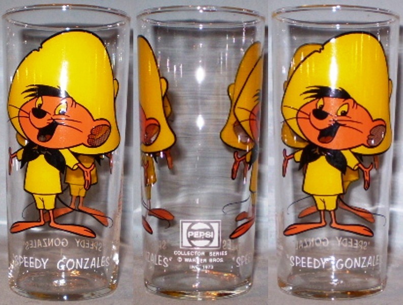 Pepsi Collector Series Glass 1973 Speedy Gonzales Federal LOS WL 16oz - $10.00