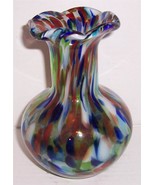 Murano Stretched Venetian Style Bulbous Glass Vase Display - $340.92 CAD