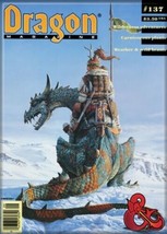 Dungeons &amp; Dragons Dragon Magazine #137 Cover Art Refrigerator Magnet NE... - £3.95 GBP