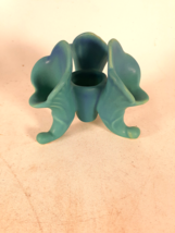 Van Briggle Art Pottery 3-Footed Candle Holder, Turquoise, 5&quot; W - £33.33 GBP