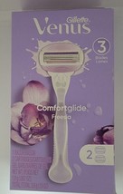 Gillette Venus ComfortGlide Freesia Women&#39;s Razor - 1 handle + 2 Cartridges - £7.37 GBP