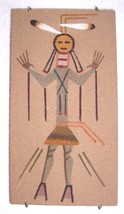 NAVAJO SAND ART NATIVE AMERICANA PAINTING BY CURTIS - $74.99
