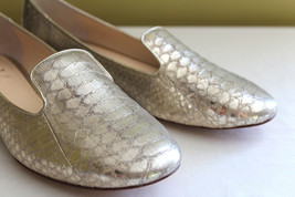 NEW! VC Signature Gold Platinum Leather Classic Natalie Loafers Flats 9M... - $138.00