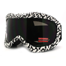 Ski Snowboard Goggles Anti Fog Shatter Proof Lens Digital Pixel Print - £14.91 GBP