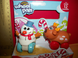 Playskool Rein Deer Christmas World Of Wheel Pals Winter Friend Reindeer Snowman - £9.66 GBP