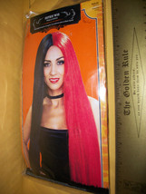 Fashion Holiday Women Costume Prop Red Black Gothic Hair Hairdo Halloween Wig - £6.06 GBP