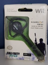 Official Wii Headbanger Call of Duty Black MW3 USB Chat Headset Gaming Mic open - £6.86 GBP