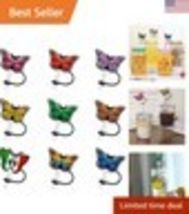 Cartoon Style Silicone Straw Tip Covers - Set of 9 for Fun and Function - $8.48