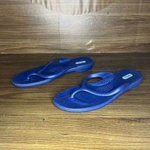 OKABASHI thong Flip Flop Sandals bluish purple Made in USA Women’s M/L￼ - £23.84 GBP