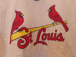 ST. LOUIS "Cardinals" Authentic MLB YOUTH Cream T-Shirt Size (L14-16) NW... - $6.68