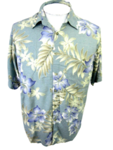 CAMPIA MODA Men Hawaiian ALOHA shirt pit to pit 23 sz M rayon camp luau floral - £15.76 GBP