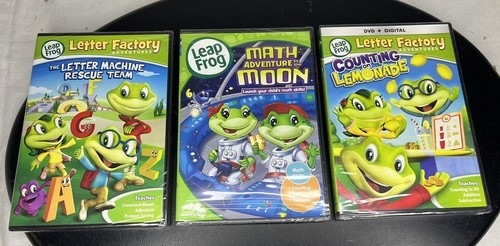 Lot Of 3 NWT DVD Leap From Counting Lemonade Letter Machine Math On ...