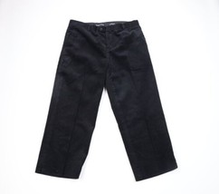 Vintage 90s Streetwear Mens 38x26 Faded Wide Leg Corduroy Chino Pants Black - £47.44 GBP