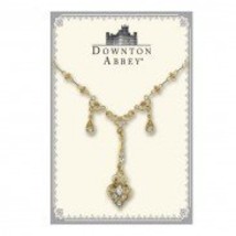 Downton Abbey Crystal Drops Gold Necklace [Jewelry] - $631.30 MXN