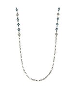 Downton Abbey Silver-Tone Blue Bead Opera Necklace [Jewelry] - $50.25 CAD