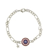 Captain America Figaro Shield Bracelet - $20.36 CAD