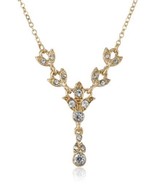 Downton Abbey &quot;Carded&quot; Gold-Tone Crystal Pendant Necklace, 16&quot; [Jewelry] - $32.59 CAD