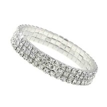 Sparkle &#39;Houston&#39; Silver Stretch Bracelet [Jewelry] - $20.79
