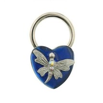 Blue Enamel Butterfly Heart Key Ring [Jewelry] - £15.79 GBP