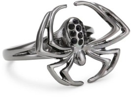 Marvel Comics Spider Crystal Black Ring, Size 7 [Jewelry] - $10.88