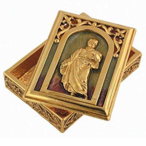 1928 Jewelry Church of San Silvestro's St. Peter rosary box [Jewelry] - £57.60 GBP