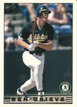 1999 Pacific Crown Collection Ben Grieve 203 Athletics Rookie Card - £0.79 GBP