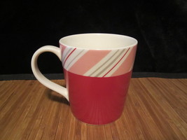 2007 Starbucks Christmas Coffee Mug Tea Cup Red Candy Cane Holiday 10 Oz  - £11.94 GBP