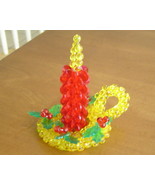 Handcrafted Bead Candlestick Ornament New - £8.77 GBP