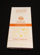 CRABTREE &amp; EVELYN Citron &amp; Coriander ENERGISING HAND THERAPY 3.45OZ Dama... - $45.00