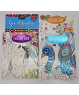 Adult Coloring Books Unused BOHO Geometric Woodland Winged Creatures Lot 4 - $12.97