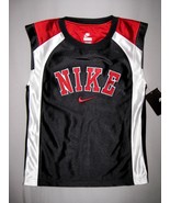 BOYS 6 - Nike - Black-White-Red BASKETBALL SPORTS JERSEY - $34.30 CAD
