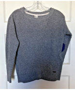 Toms Women’s Charcoal Crewneck Sweater with Elbow Patches Size S - $368.71 MXN