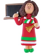 FEMALE WOMAN TEACHER ORNAMENT CHRISTMAS PRESENT GIFT PERSONALIZE FREE PR... - £9.44 GBP