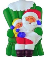 SANTA WITH A CHILD ON LAP CHRISTMAS ORNAMENT GIFT PRESENT PERSONALIZED N... - £7.82 GBP