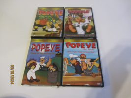4 POPEYE CLASSIC COLLECTION CARTOON DVDS FISTS OF FURY WHEN POPEYE RULED... - £7.95 GBP