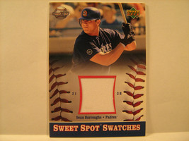2002 Upper Deck S EAN Burroughs GAME-USED Jersey Card Sweet Spot Swatch [b4a8] - £8.79 GBP