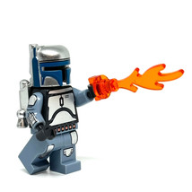 Building Custom Tipoca City Jango Retro Jango Fett Star Mandalorian Minifigure  - £9.82 GBP